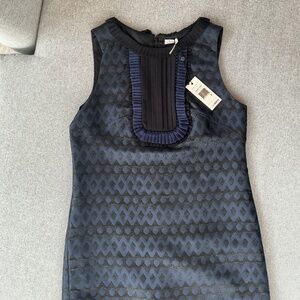 NWT Brocade Shift Dress - Leon Max - size 8 / M - silk lined - see video!